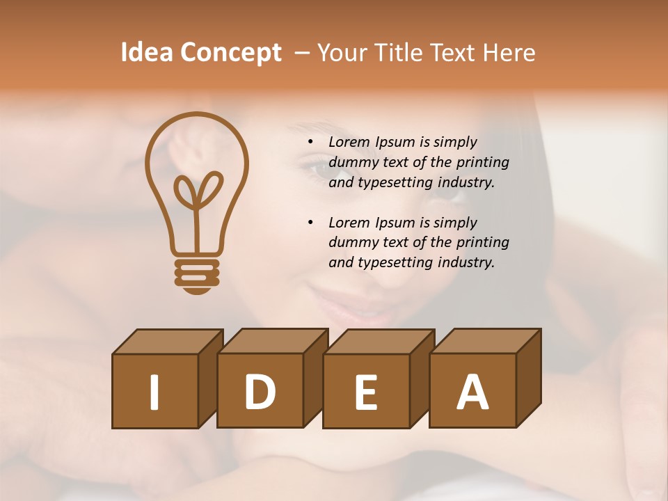 A Man And A Woman Laying On Top Of A Bed PowerPoint Template