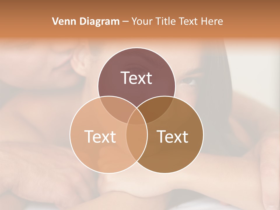 A Man And A Woman Laying On Top Of A Bed PowerPoint Template