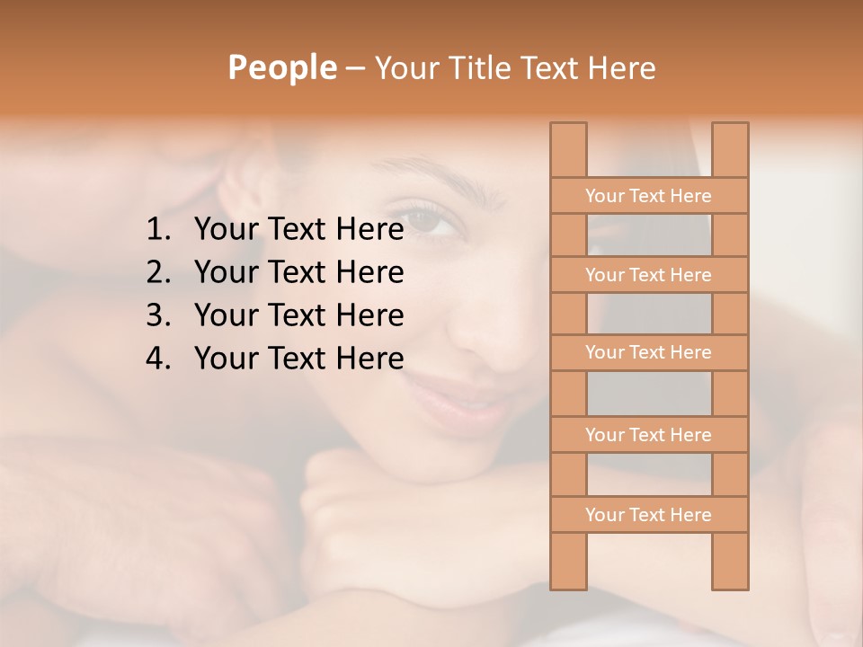 A Man And A Woman Laying On Top Of A Bed PowerPoint Template
