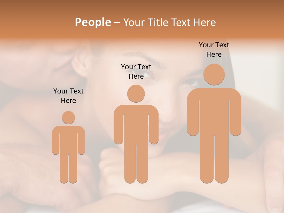 A Man And A Woman Laying On Top Of A Bed PowerPoint Template