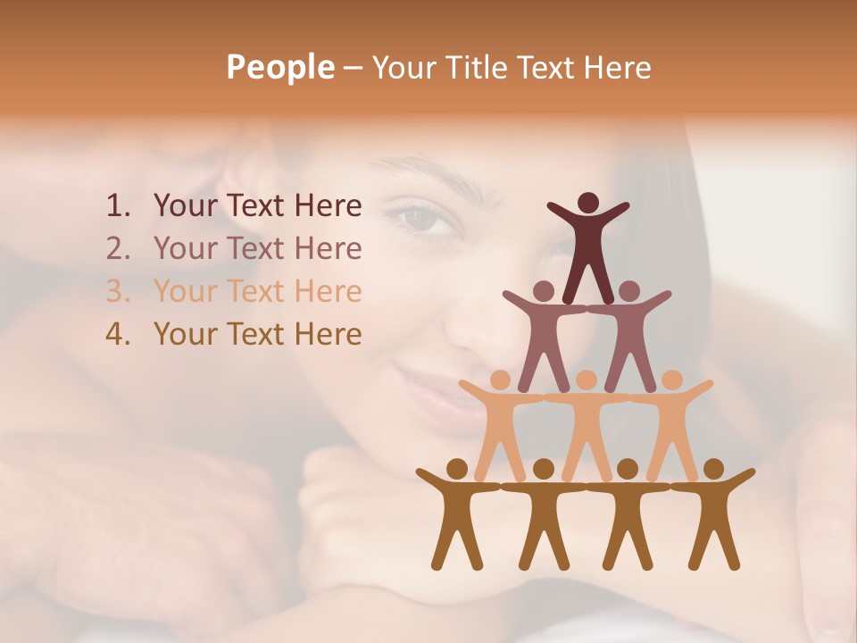 A Man And A Woman Laying On Top Of A Bed PowerPoint Template