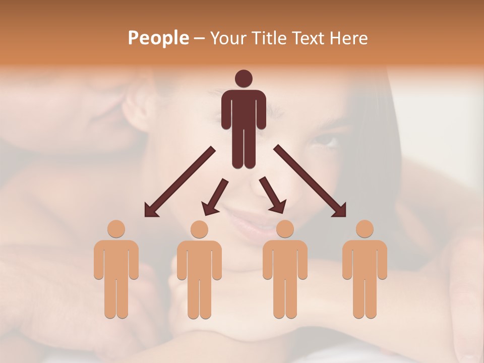 A Man And A Woman Laying On Top Of A Bed PowerPoint Template