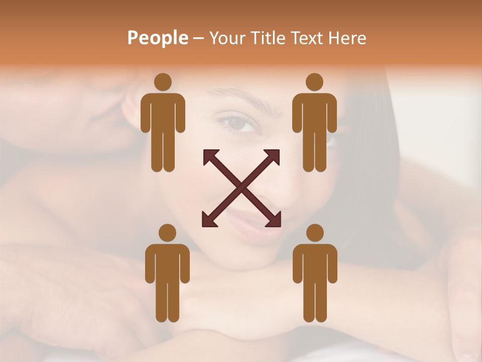 A Man And A Woman Laying On Top Of A Bed PowerPoint Template