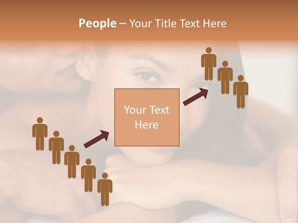 A Man And A Woman Laying On Top Of A Bed PowerPoint Template