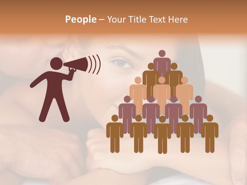 A Man And A Woman Laying On Top Of A Bed PowerPoint Template