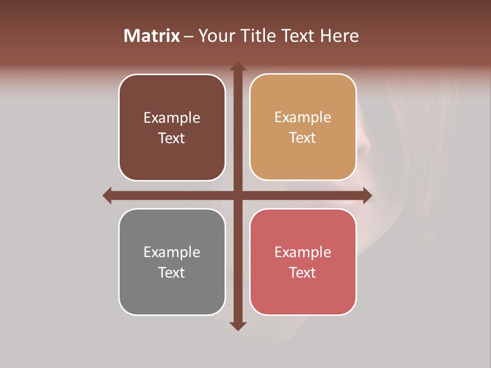 A Young Man With Brown Hair And A Black Shirt Is Looking At The Camera PowerPoint Template