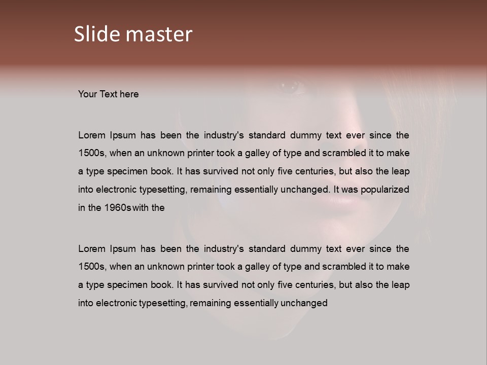 A Young Man With Brown Hair And A Black Shirt Is Looking At The Camera PowerPoint Template