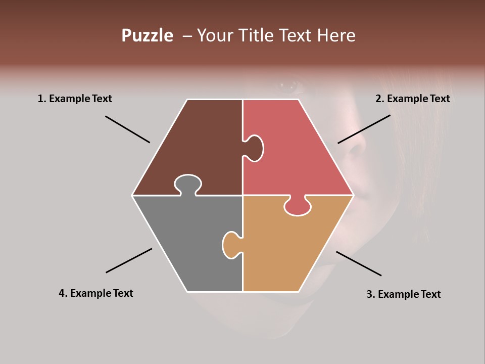 A Young Man With Brown Hair And A Black Shirt Is Looking At The Camera PowerPoint Template