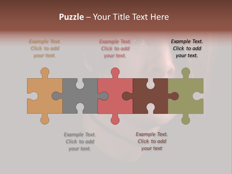 A Young Man With Brown Hair And A Black Shirt Is Looking At The Camera PowerPoint Template