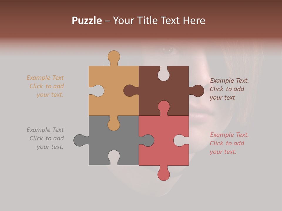 A Young Man With Brown Hair And A Black Shirt Is Looking At The Camera PowerPoint Template