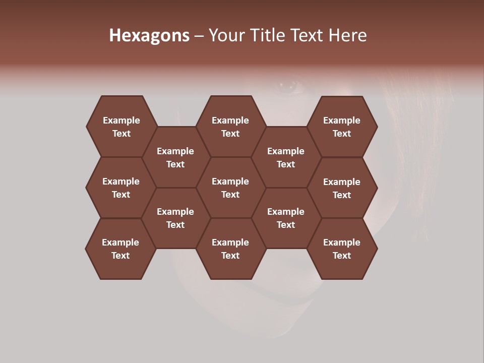 A Young Man With Brown Hair And A Black Shirt Is Looking At The Camera PowerPoint Template