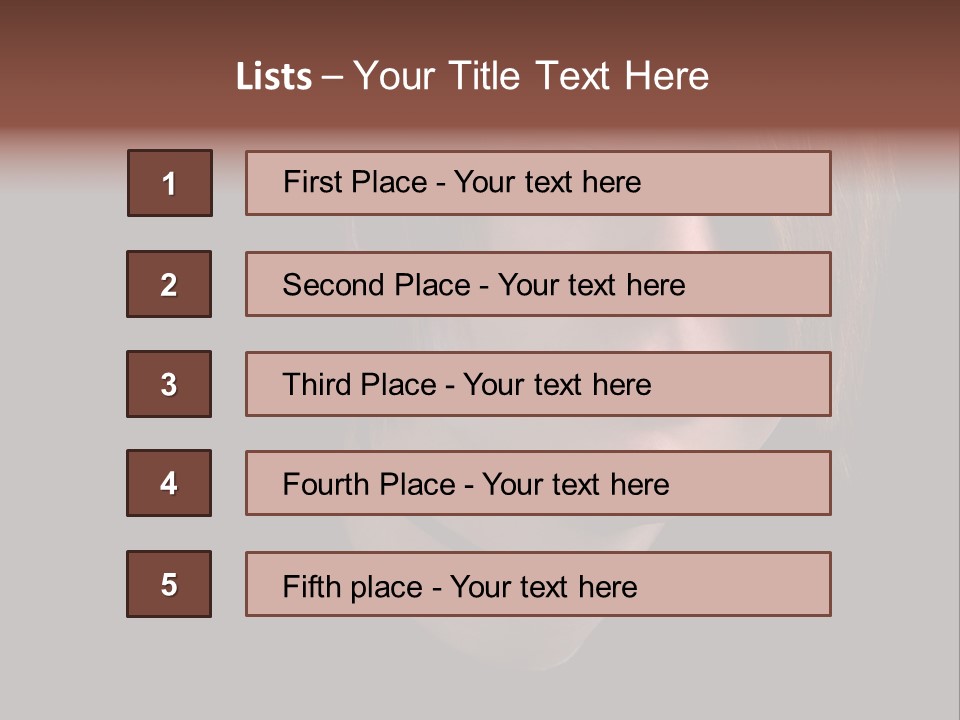 A Young Man With Brown Hair And A Black Shirt Is Looking At The Camera PowerPoint Template