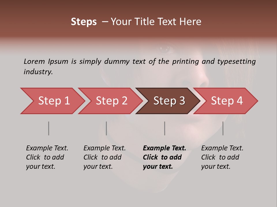 A Young Man With Brown Hair And A Black Shirt Is Looking At The Camera PowerPoint Template
