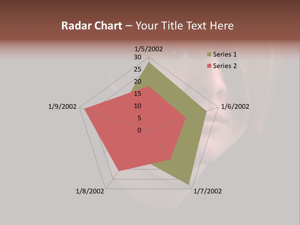 A Young Man With Brown Hair And A Black Shirt Is Looking At The Camera PowerPoint Template
