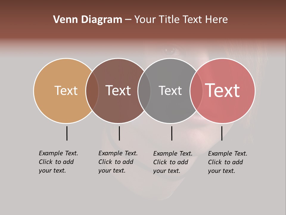 A Young Man With Brown Hair And A Black Shirt Is Looking At The Camera PowerPoint Template