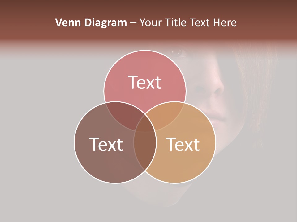 A Young Man With Brown Hair And A Black Shirt Is Looking At The Camera PowerPoint Template