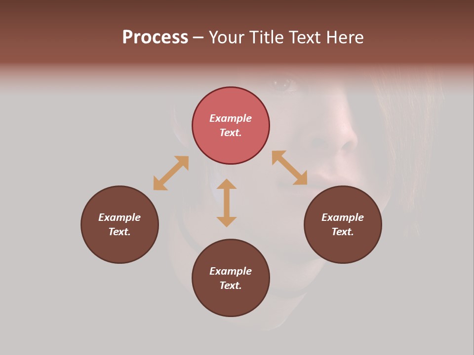 A Young Man With Brown Hair And A Black Shirt Is Looking At The Camera PowerPoint Template