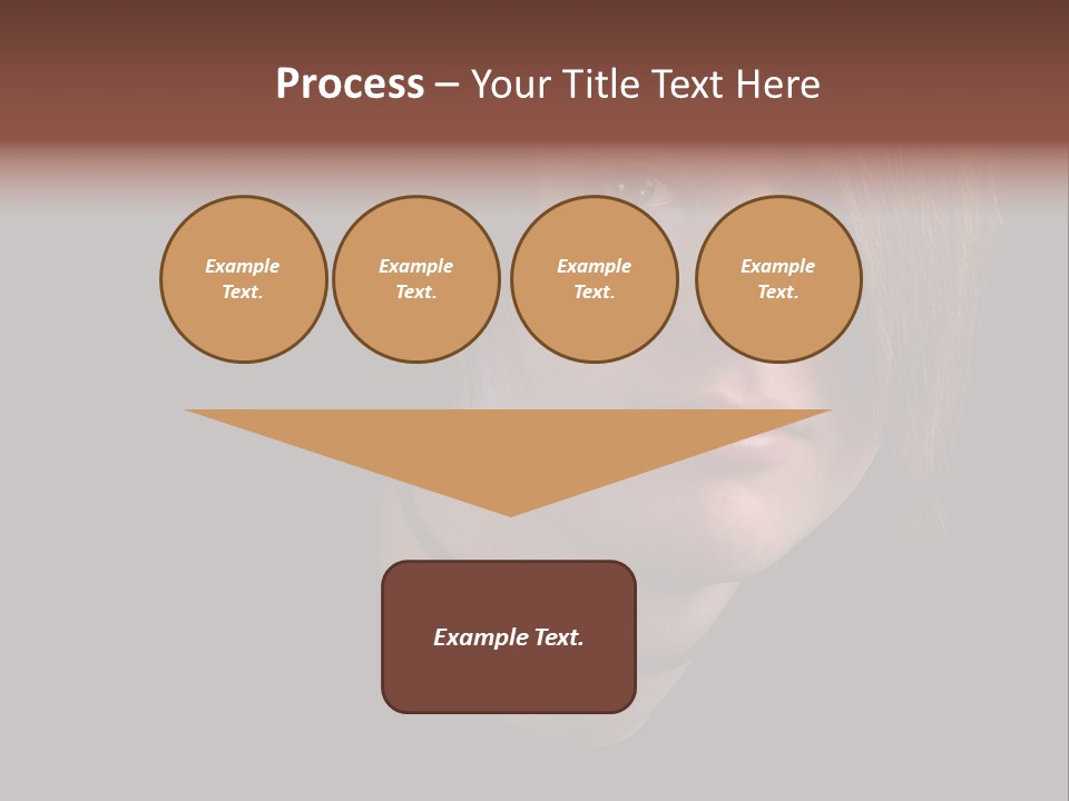 A Young Man With Brown Hair And A Black Shirt Is Looking At The Camera PowerPoint Template