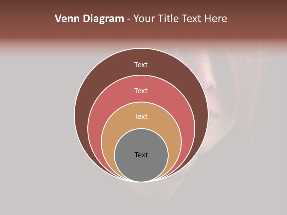 A Young Man With Brown Hair And A Black Shirt Is Looking At The Camera PowerPoint Template