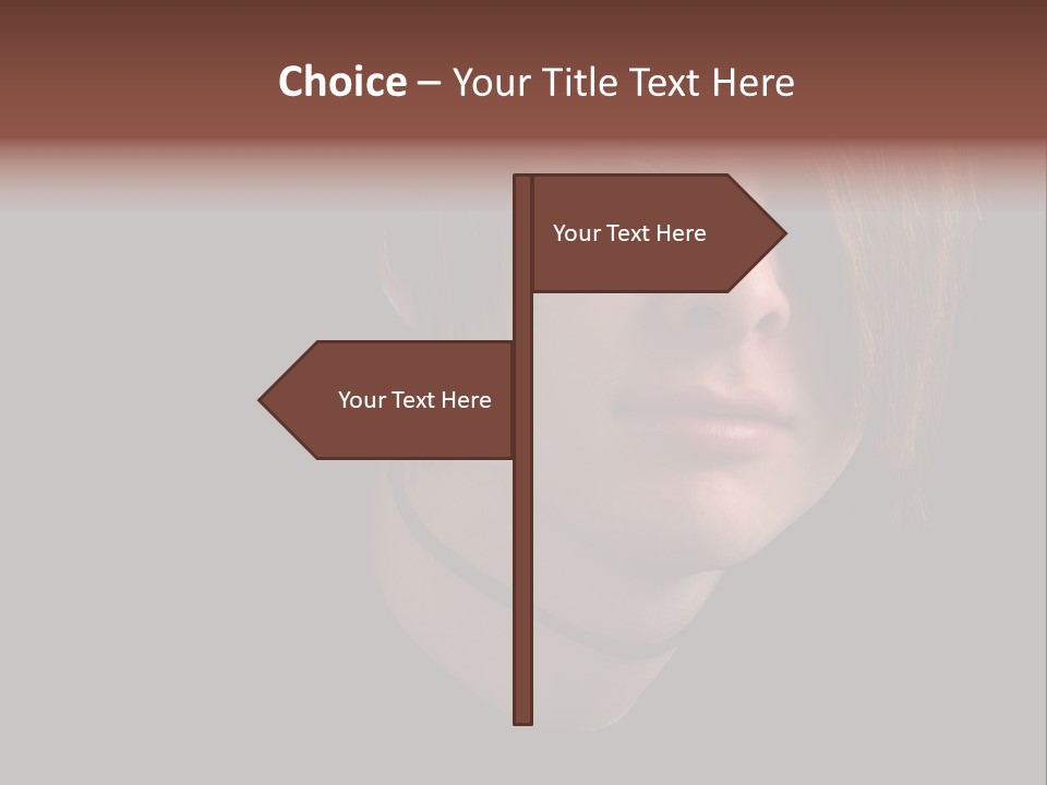 A Young Man With Brown Hair And A Black Shirt Is Looking At The Camera PowerPoint Template