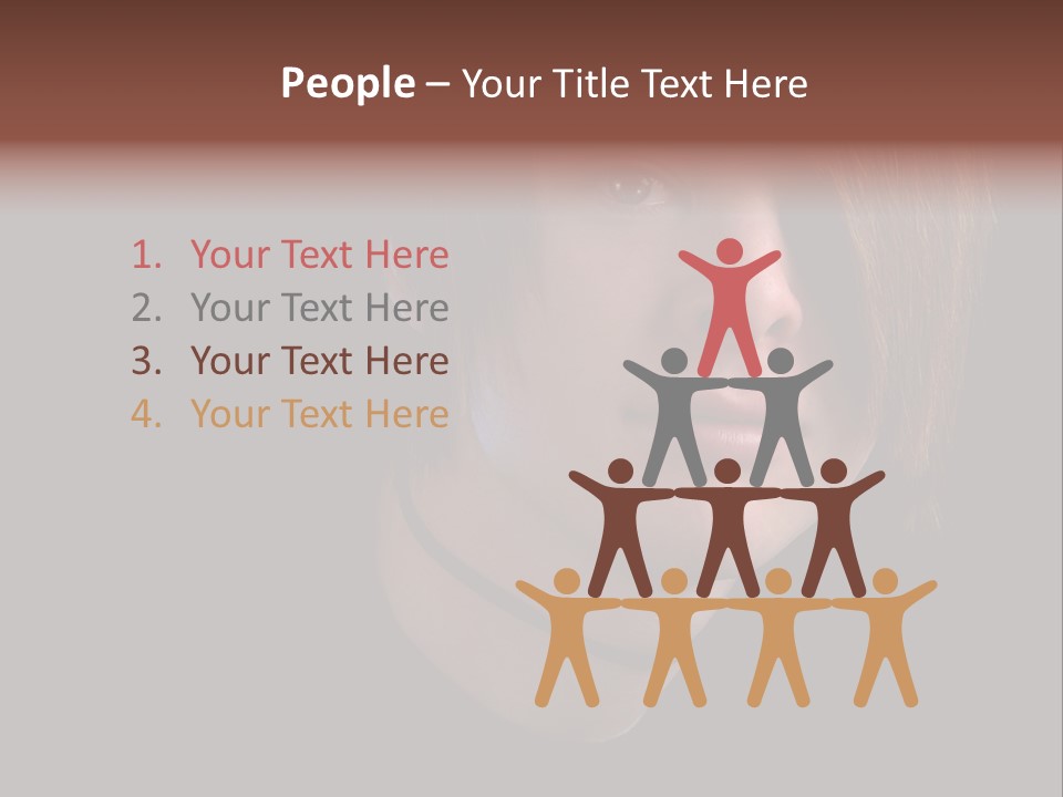 A Young Man With Brown Hair And A Black Shirt Is Looking At The Camera PowerPoint Template