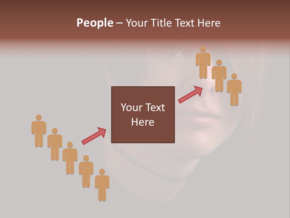 A Young Man With Brown Hair And A Black Shirt Is Looking At The Camera PowerPoint Template