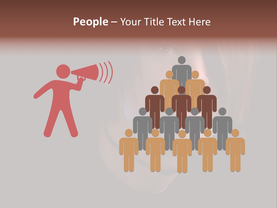 A Young Man With Brown Hair And A Black Shirt Is Looking At The Camera PowerPoint Template