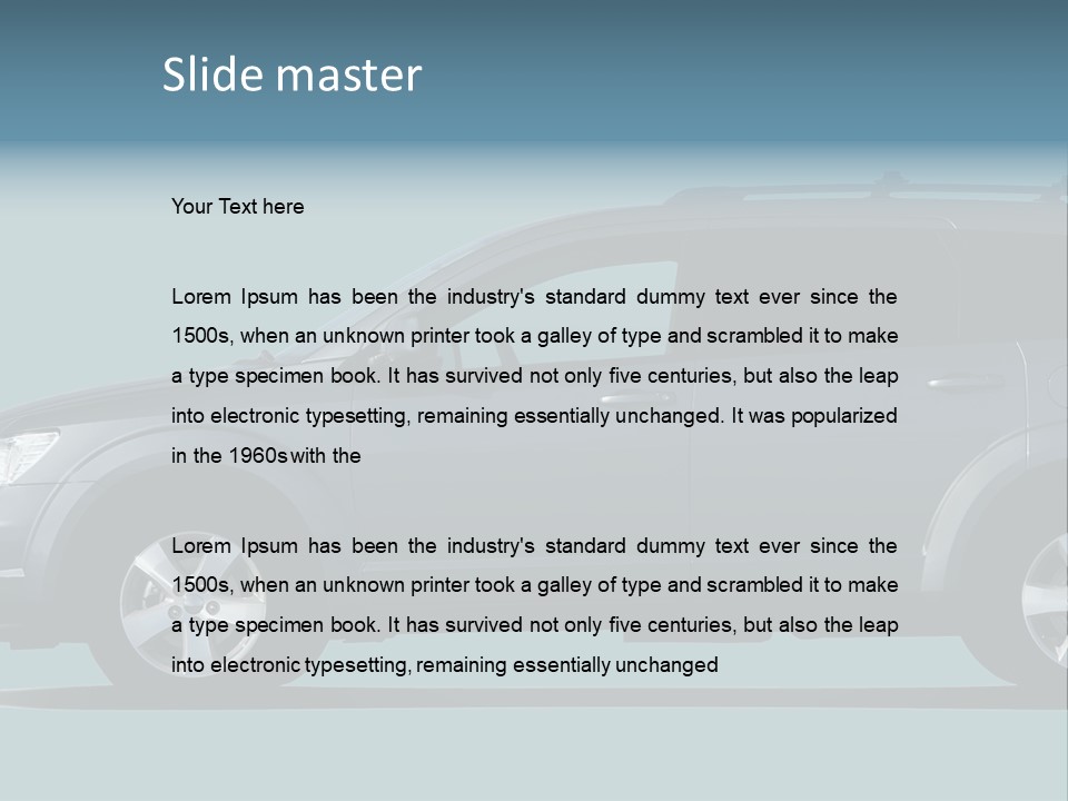 Brand Vehicle Auto PowerPoint Template