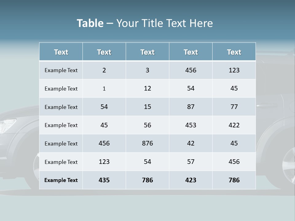 Brand Vehicle Auto PowerPoint Template