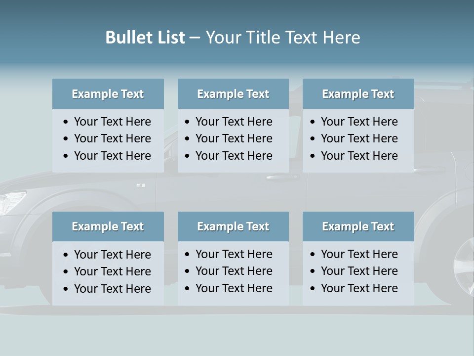 Brand Vehicle Auto PowerPoint Template
