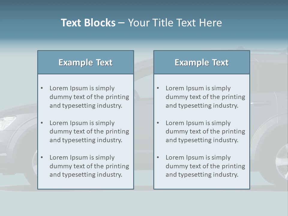 Brand Vehicle Auto PowerPoint Template