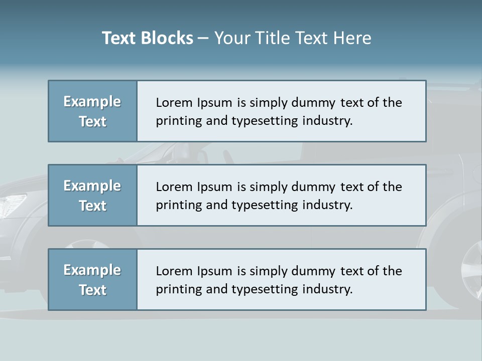 Brand Vehicle Auto PowerPoint Template