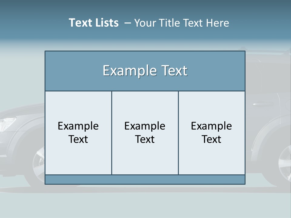 Brand Vehicle Auto PowerPoint Template