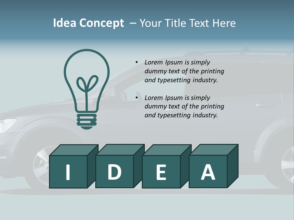 Brand Vehicle Auto PowerPoint Template