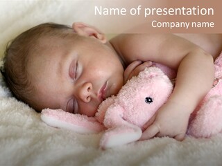 Breastfeed Infant Sleep PowerPoint Template