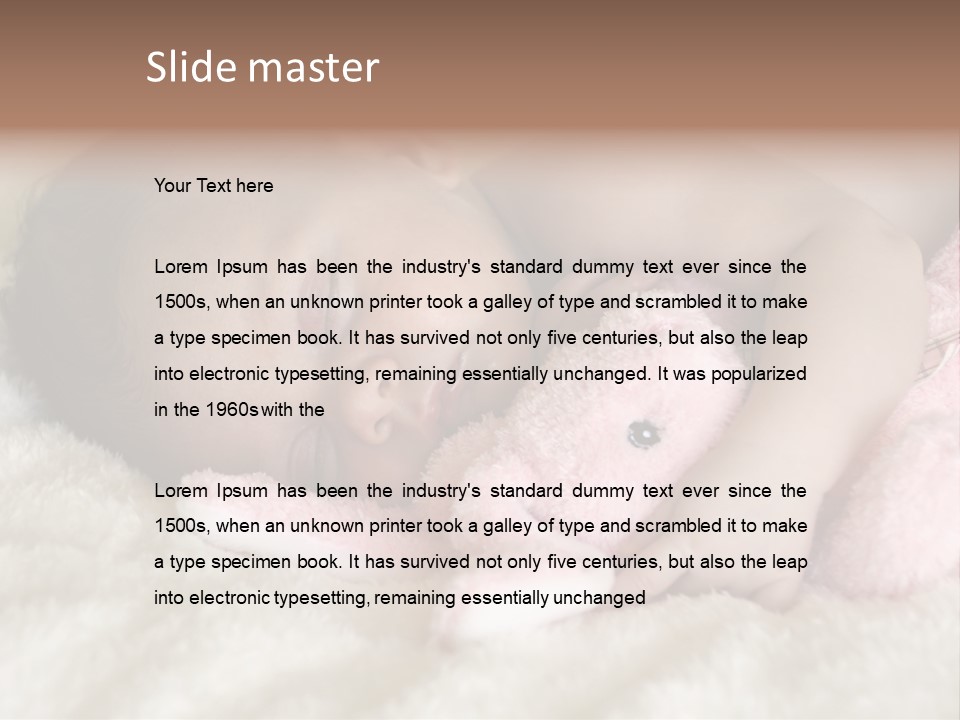 Breastfeed Infant Sleep PowerPoint Template