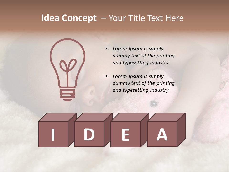 Breastfeed Infant Sleep PowerPoint Template