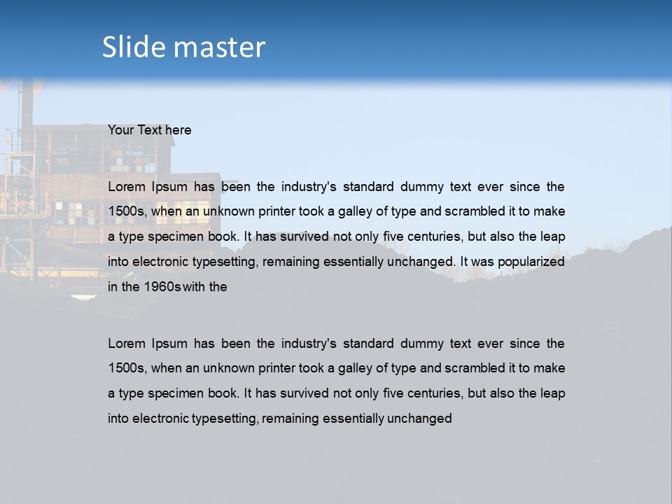 Box Sitting Caucasian PowerPoint Template