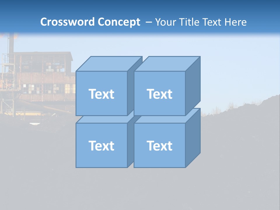 Box Sitting Caucasian PowerPoint Template