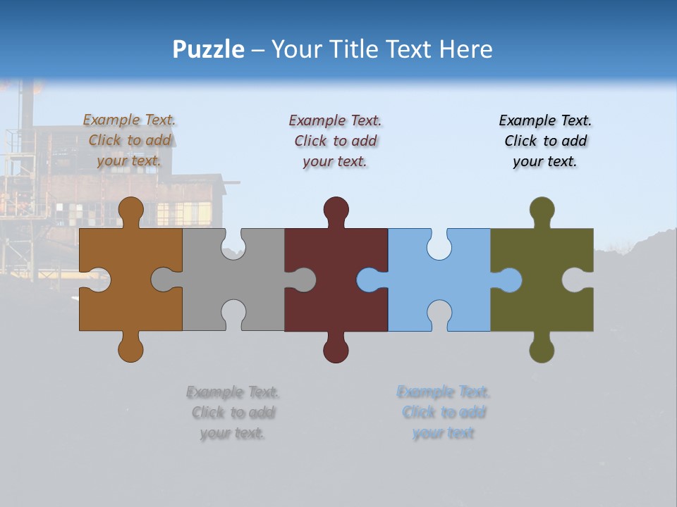 Box Sitting Caucasian PowerPoint Template