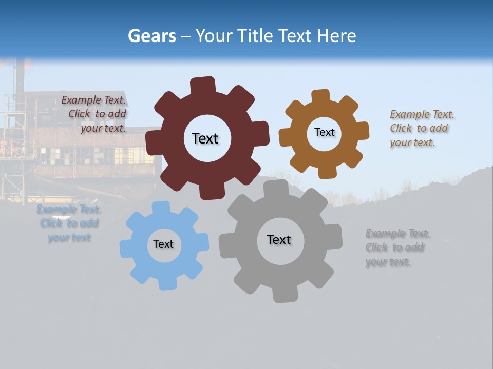 Box Sitting Caucasian PowerPoint Template