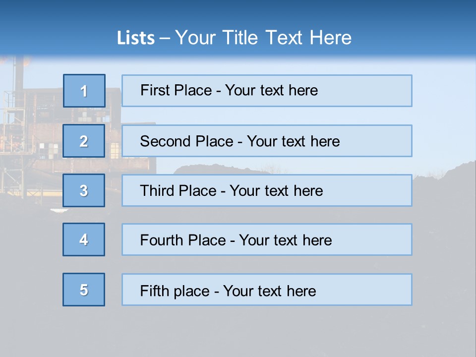Box Sitting Caucasian PowerPoint Template