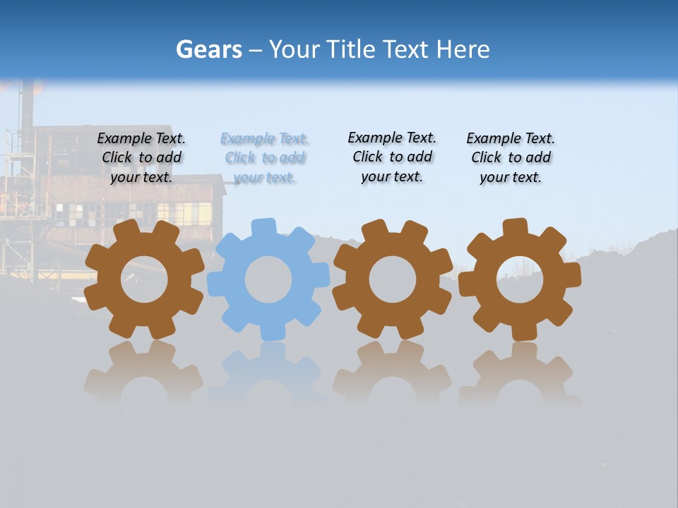 Box Sitting Caucasian PowerPoint Template