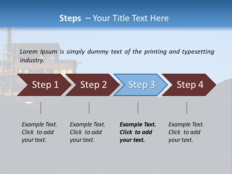 Box Sitting Caucasian PowerPoint Template