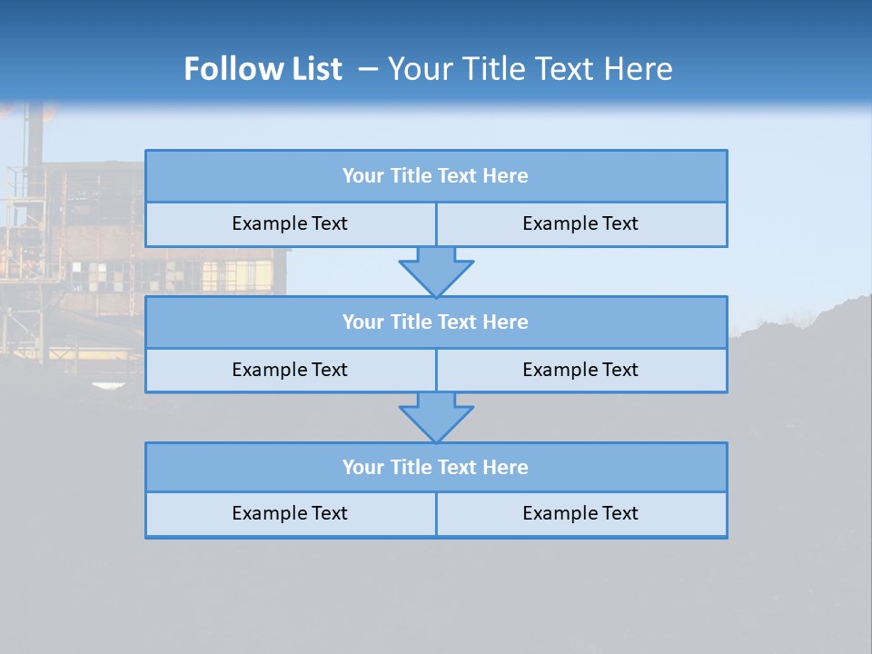 Box Sitting Caucasian PowerPoint Template