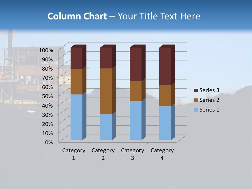 Box Sitting Caucasian PowerPoint Template