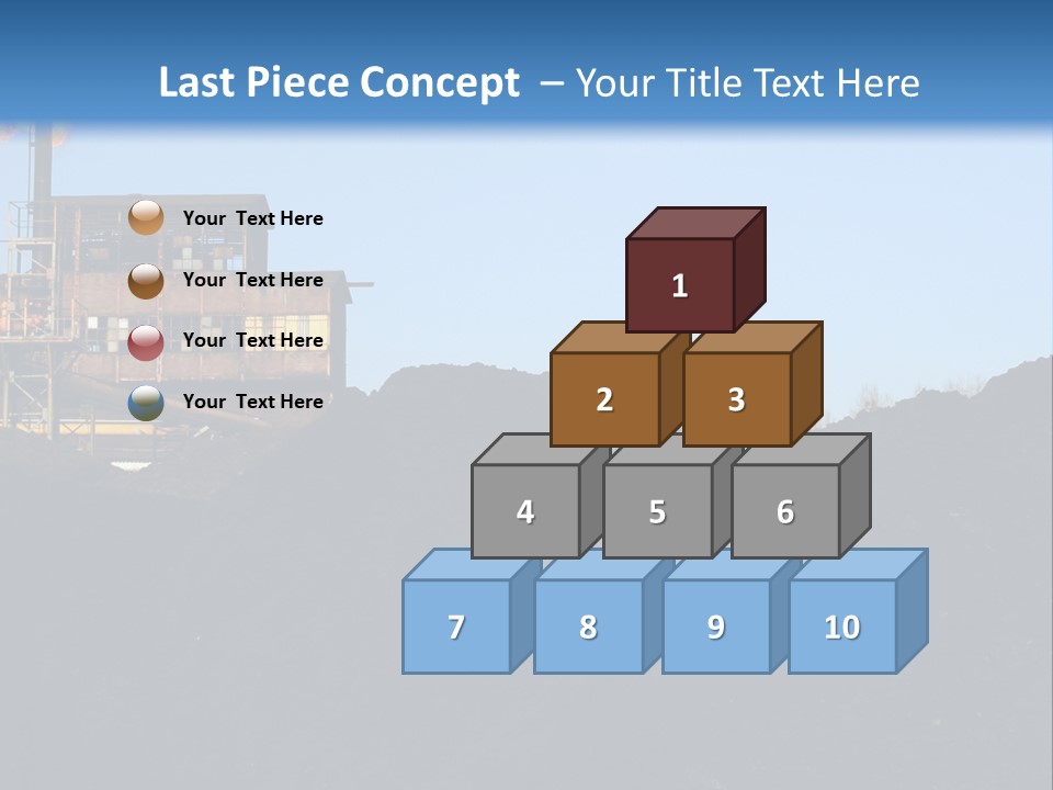 Box Sitting Caucasian PowerPoint Template