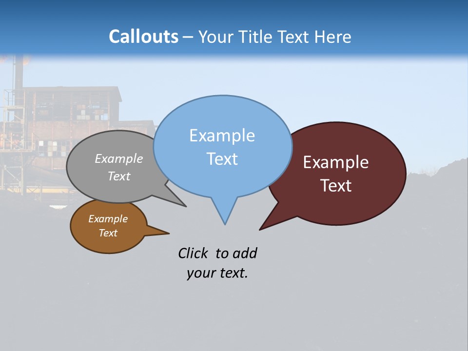Box Sitting Caucasian PowerPoint Template
