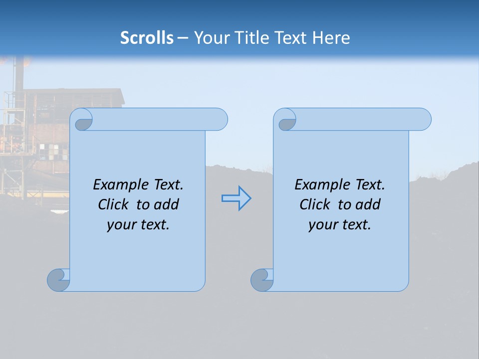 Box Sitting Caucasian PowerPoint Template