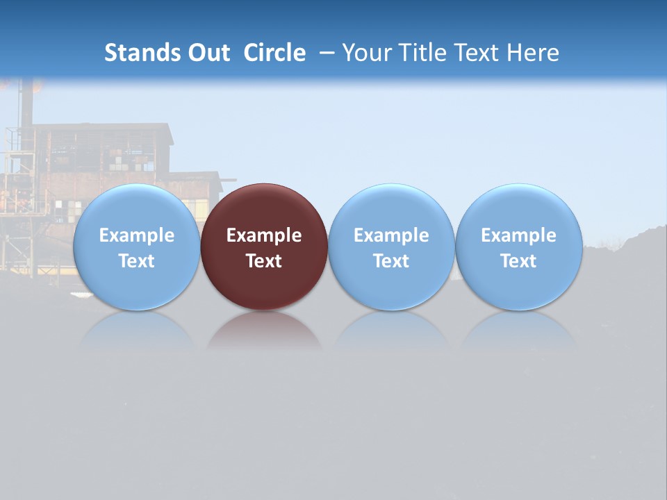 Box Sitting Caucasian PowerPoint Template